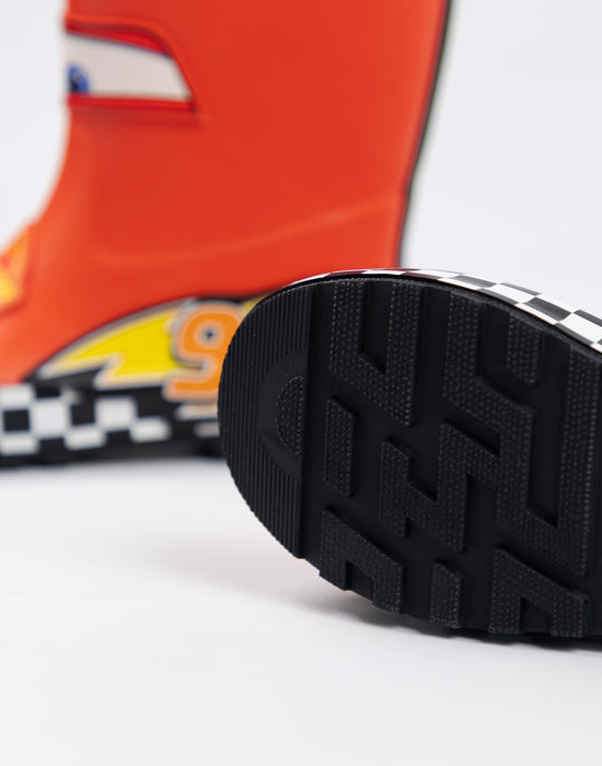 Disney Cars Lightning McQueen Boys Red Wellington Boots without Handles