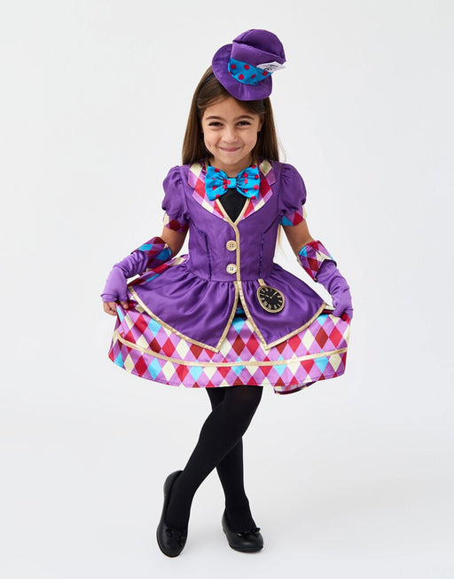 Blues Group Miss Hatter Girls Purple 2 Piece Costume