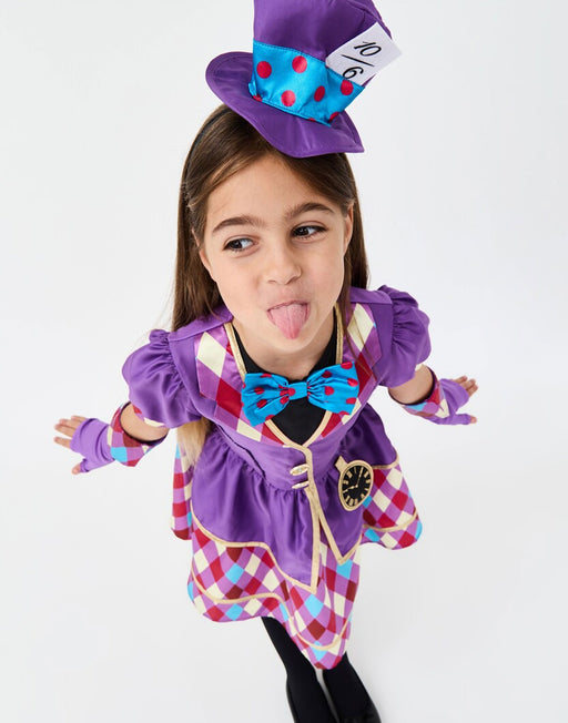 Blues Group Miss Hatter Girls Purple 2 Piece Costume