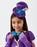 Blues Group Miss Hatter Girls Purple 2 Piece Costume