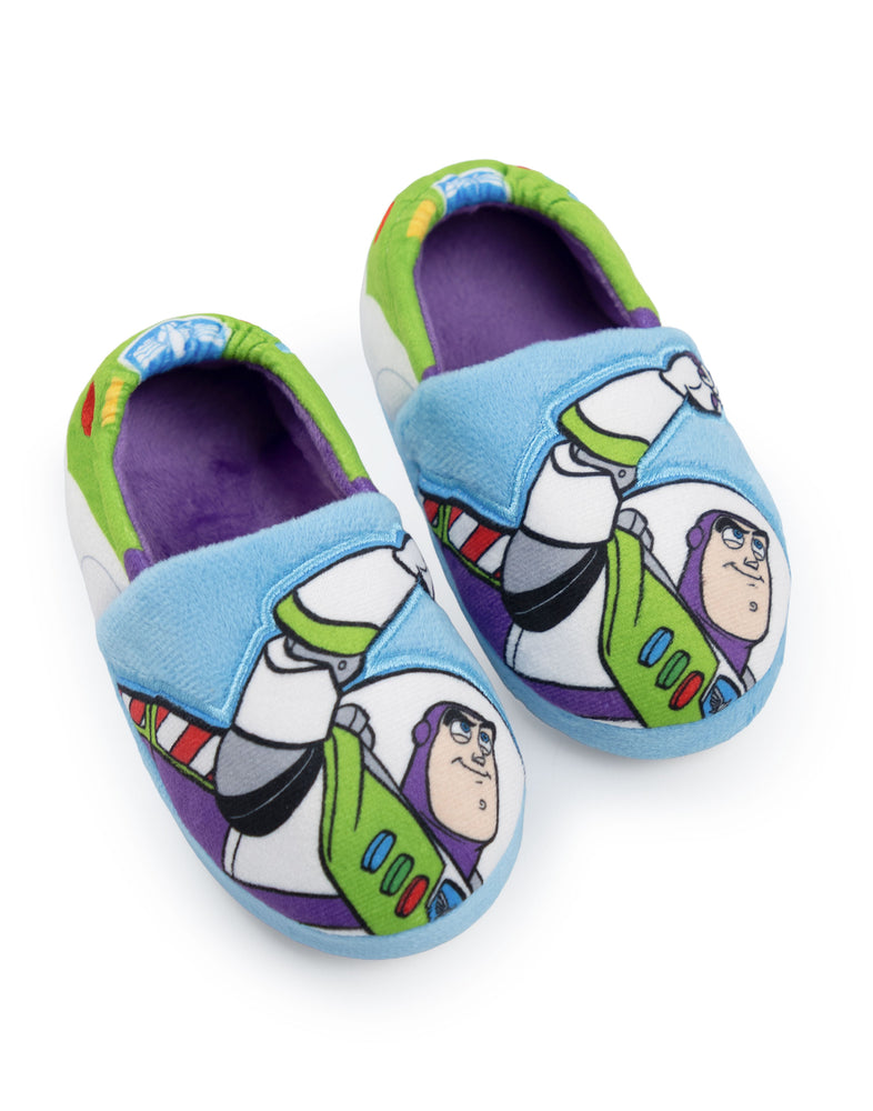 Disney Toy Story Buzz Lightyear Boys Multicoloured Slip On Loafer Slippers