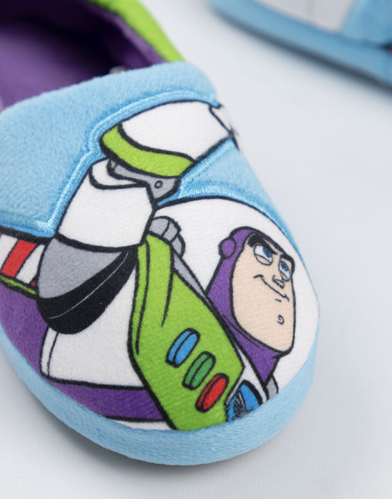 Disney Toy Story Buzz Lightyear Boys Multicoloured Slip On Loafer Slippers