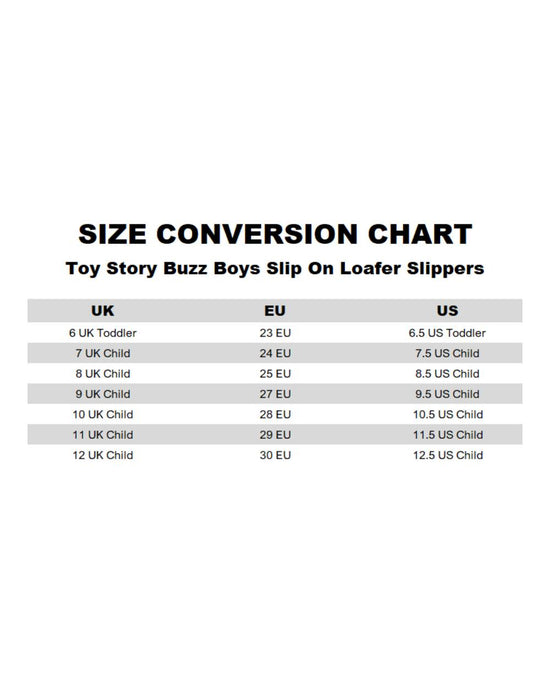 Disney Toy Story Buzz Lightyear Boys Multicoloured Slip On Loafer Slippers