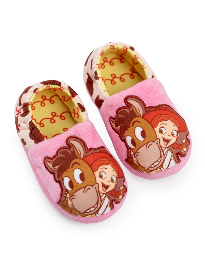 Disney Toy Story Jessie Girls Pink Slip On Loafer Slippers