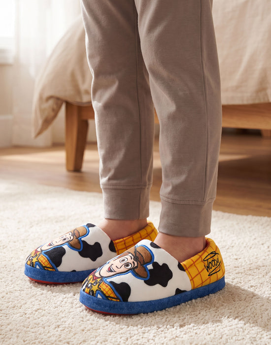Disney Toy Story Woody Boys Multicoloured Slip On Loafer Slippers
