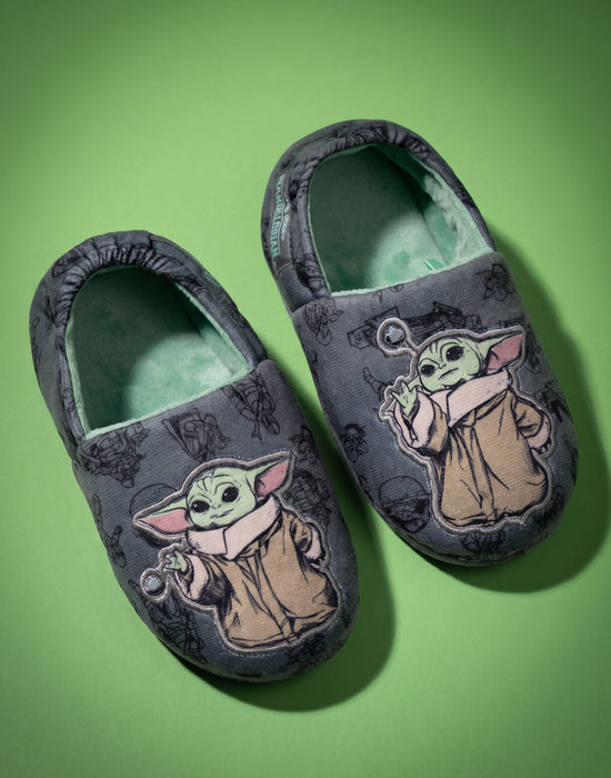 Star Wars Mandalorian Grogu Boys Multicoloured Slip On Loafer Slippers