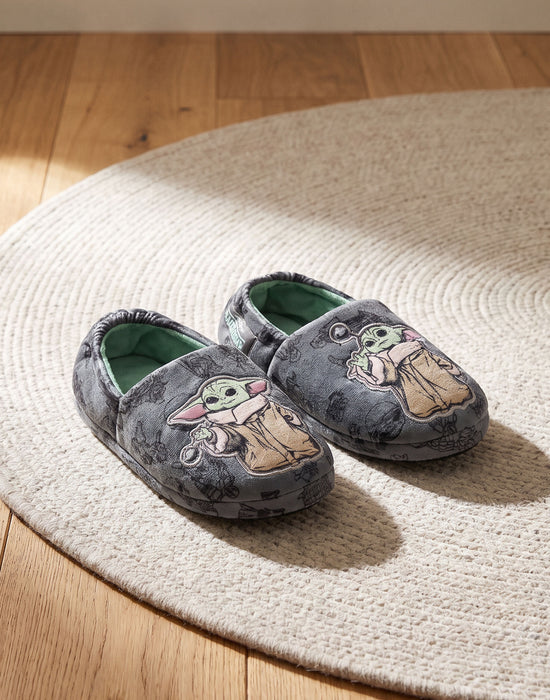 Star Wars Mandalorian Grogu Boys Multicoloured Slip On Loafer Slippers