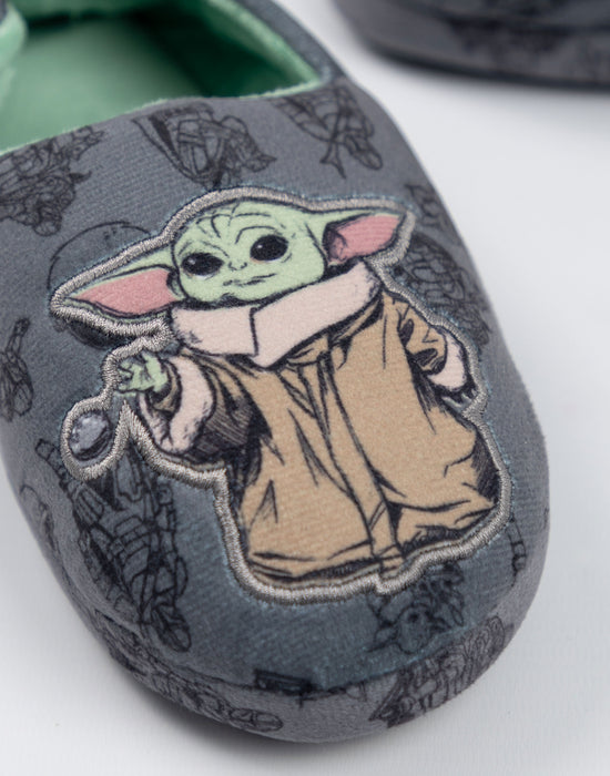 Star Wars Mandalorian Grogu Boys Multicoloured Slip On Loafer Slippers