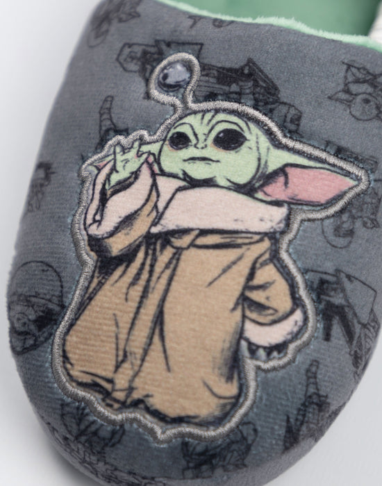 Star Wars Mandalorian Grogu Boys Multicoloured Slip On Loafer Slippers