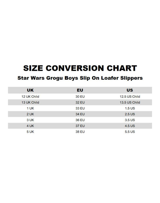 Star Wars Mandalorian Grogu Boys Multicoloured Slip On Loafer Slippers