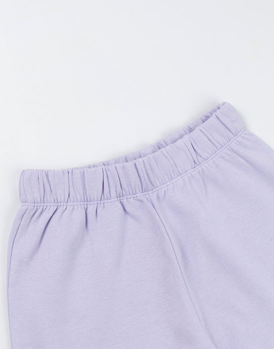 KPop Demon Hunters Huntrix Girls Purple Sweatshirt and Joggers Set