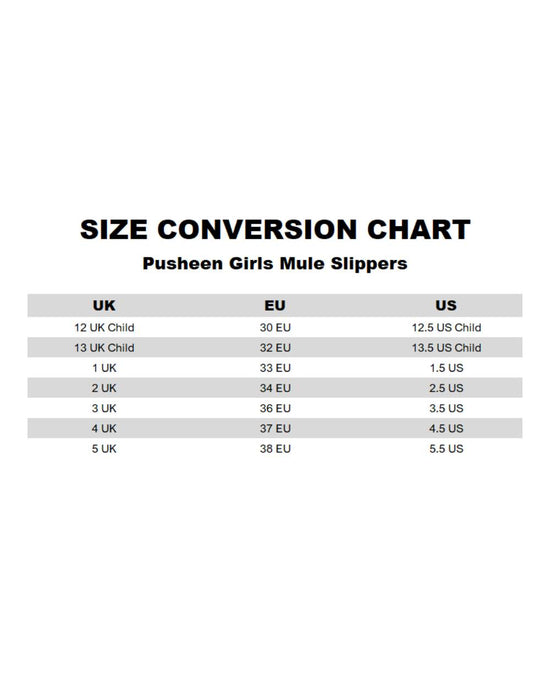 Pusheen Character Girls Beige Mule Slippers