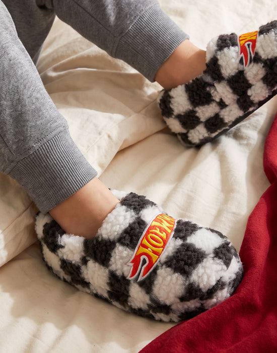 Hot Wheels Logo Boys multicoloured Slip On Loafer Slippers
