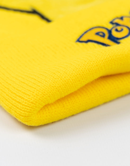 Pokemon Pikachu Unisex Kids Yellow Beanie Hat