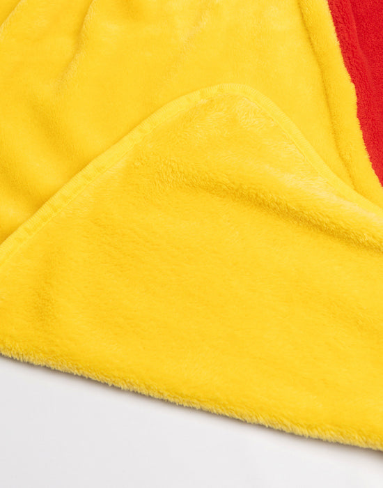 Disney Winnie The Pooh Unisex Kids Red Hooded Blanket