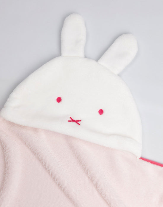 Miffy Character Girls Pink Hooded Blanket