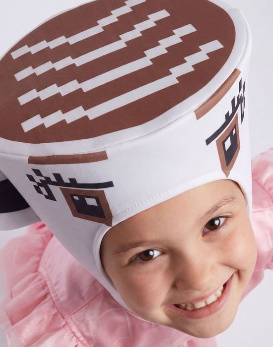 Steal a Brainrot Ballerina Cappucina Girls Pink 2 Piece Costume