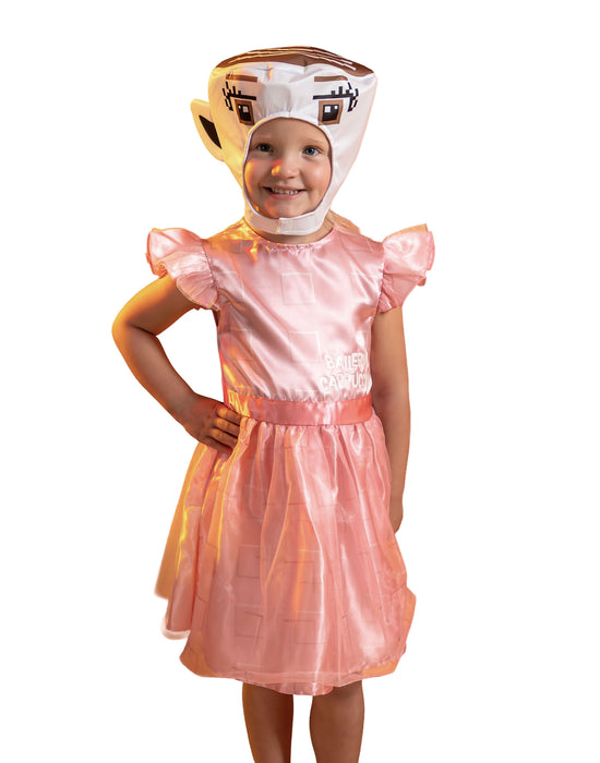 Steal a Brainrot Ballerina Cappucina Girls Pink 2 Piece Costume