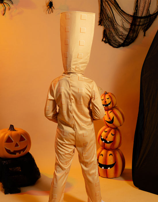 Steal a Brainrot Tung Tung Boys Brown 3 Piece Costume