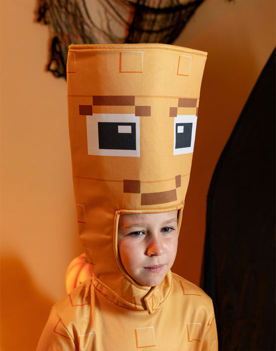 Steal a Brainrot Tung Tung Boys Brown 3 Piece Costume