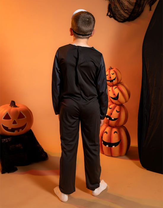 Show Me The Merch Skeleton Unisex Kids Multicoloured 2 Piece Costume