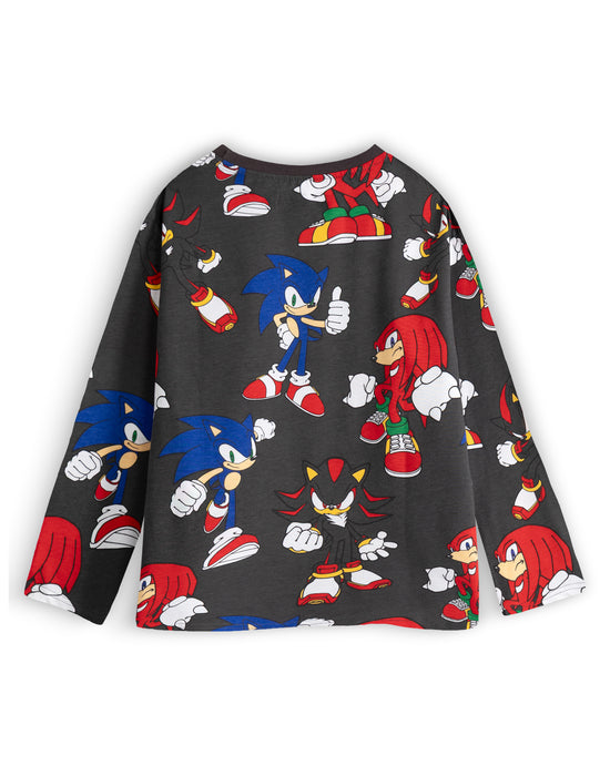 Sonic the Hedgehog Multi Character Boys Multicoloured Long Sleeve Long Leg Pyjama Set