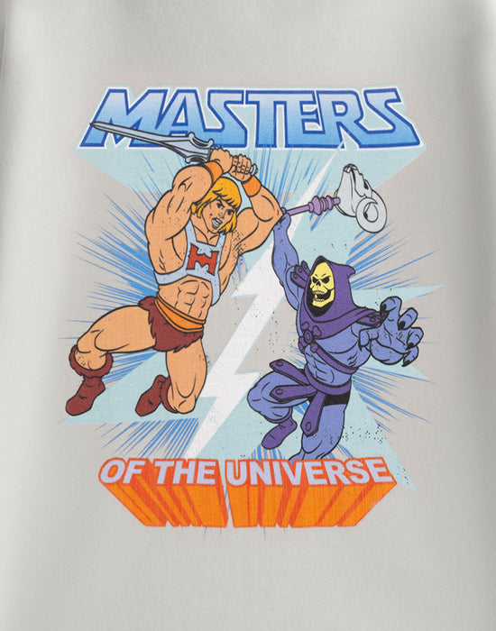 Masters of the Universe Lightning Unisex Kids Grey Short Sleeved T-Shirt