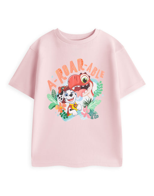 Paw Patrol A-Roar-Able Unisex Kids Brown Short Sleeved T-Shirt