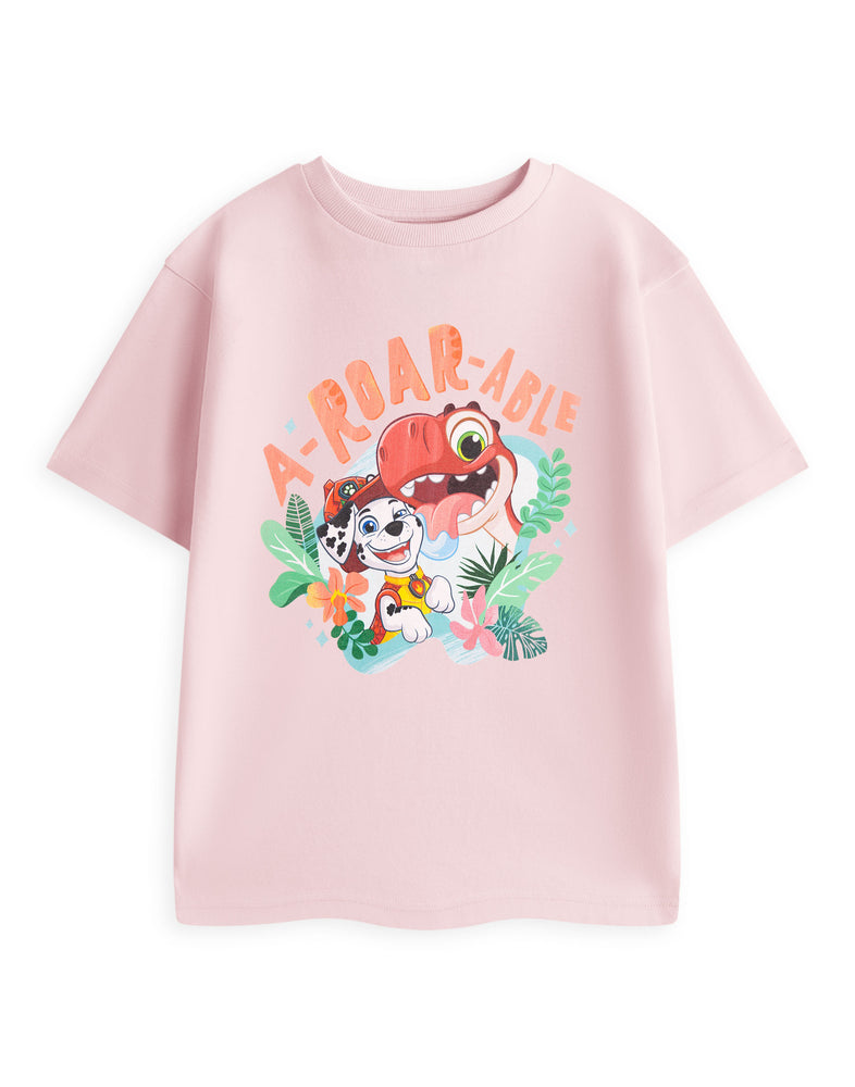Paw Patrol A-Roar-Able Unisex Kids Brown Short Sleeved T-Shirt