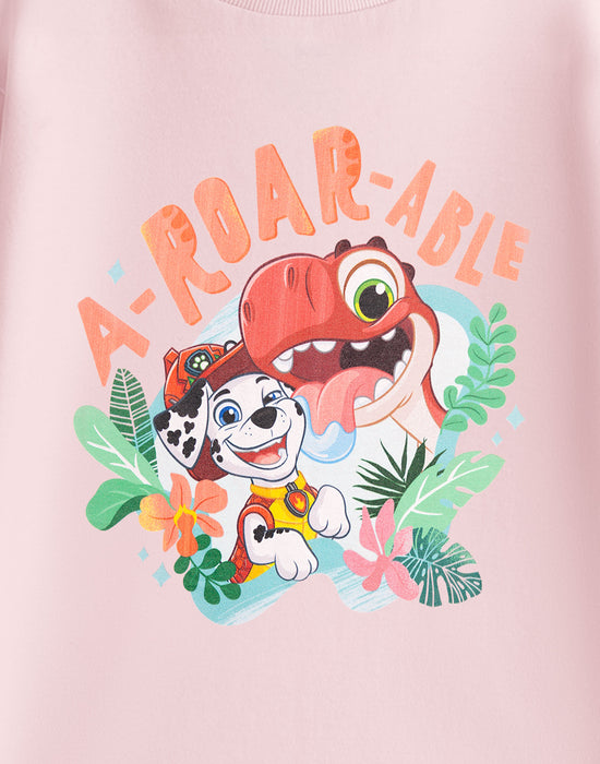 Paw Patrol A-Roar-Able Unisex Kids Brown Short Sleeved T-Shirt