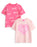 Barbie Logo Girls Pink Multi-Pack of 2 Short-Sleeved T-Shirts