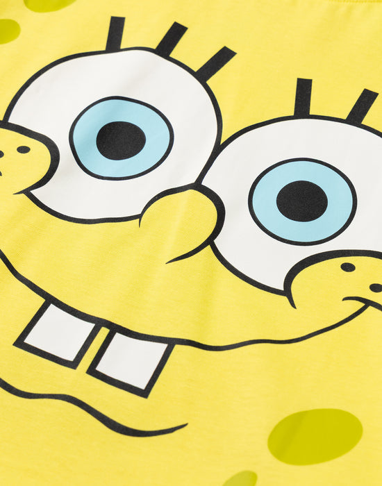 SpongeBob SquarePants Multi Character Boys Multicoloured Multi-Pack of 3 Short-Sleeved T-Shirts
