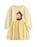 Disney Beauty And The Beast Belle Face Character Girls Yellow Sweatshirt Dress