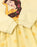 Disney Beauty And The Beast Belle Face Character Girls Yellow Sweatshirt Dress