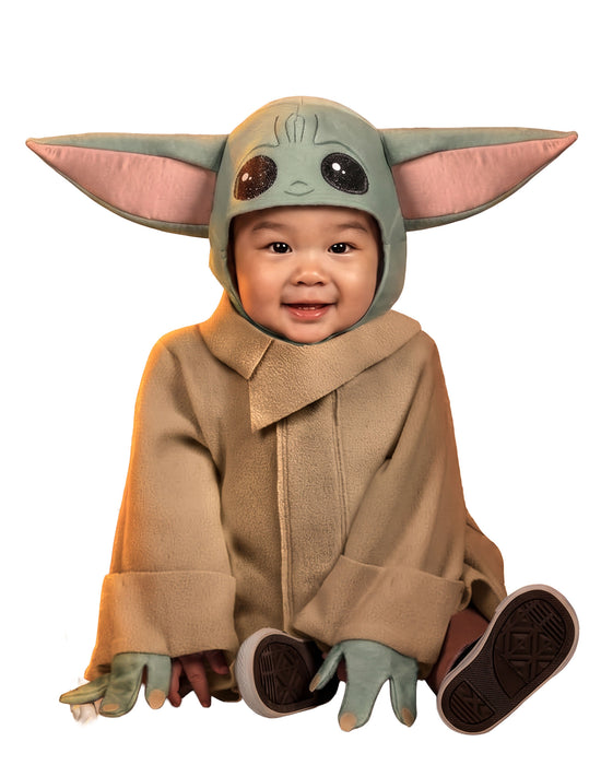 Star Wars Grogu Unisex Kids Brown 1 Piece Costume