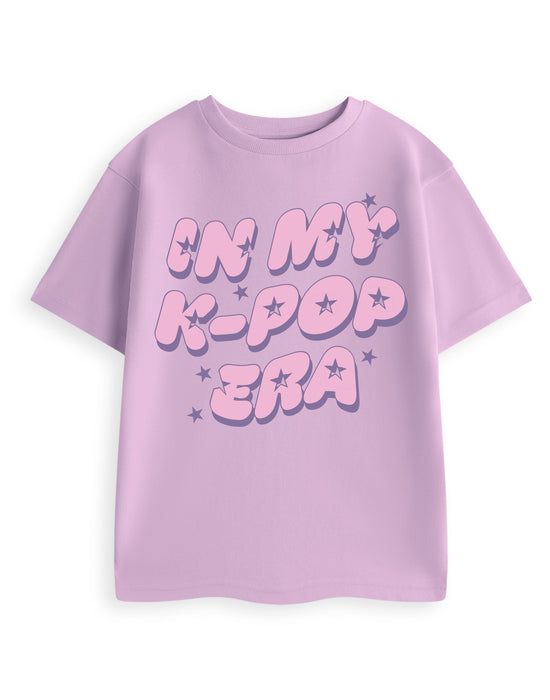 Kpop Era Girls Purple Short Sleeved T-Shirt