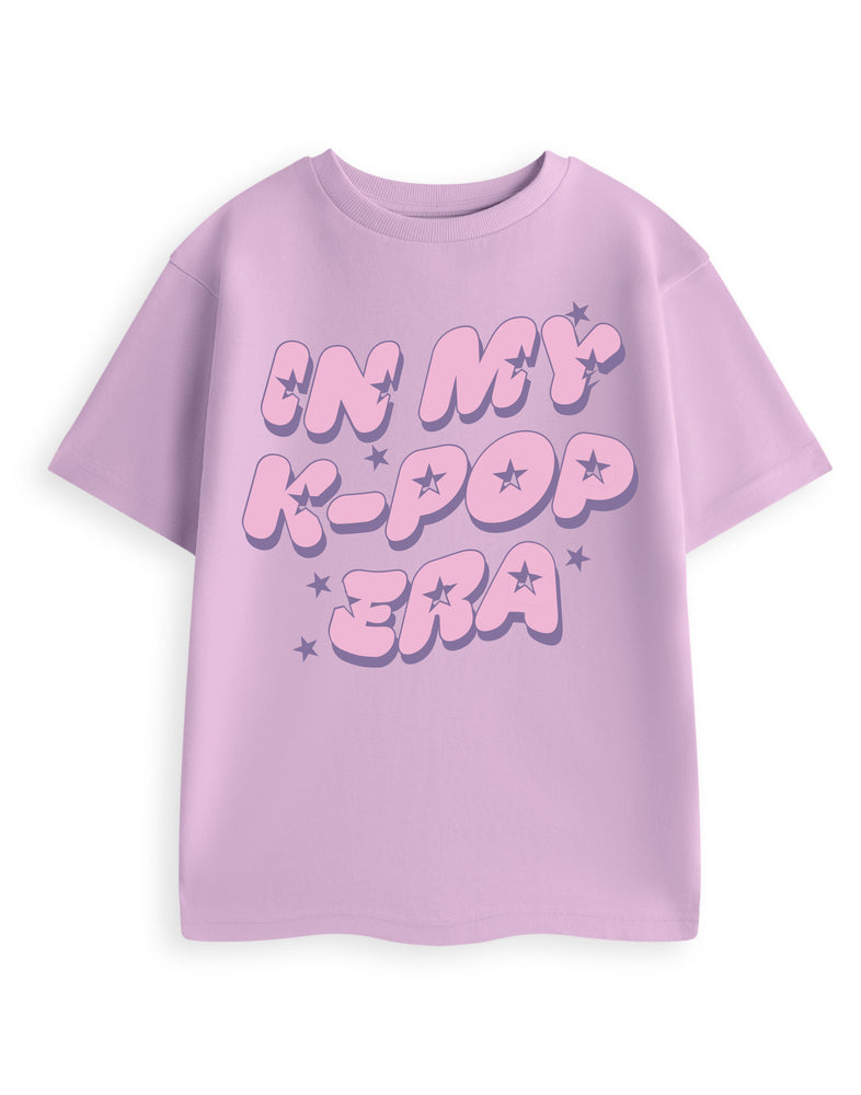 Kpop Era Girls Purple Short Sleeved T-Shirt