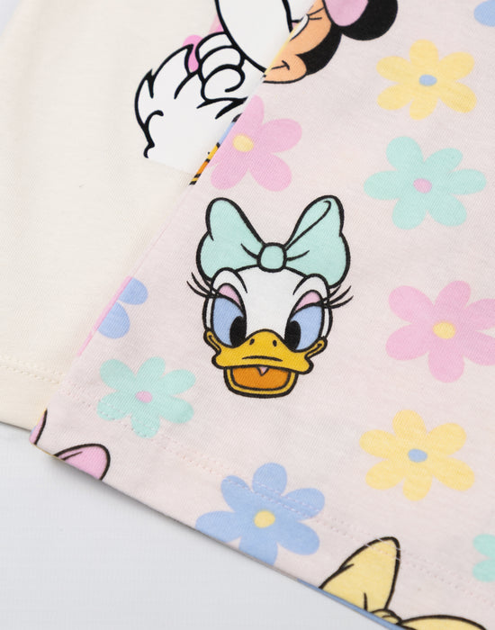 Disney Minnie Mouse Girls Multicoloured Multi-Pack of 3 Short-Sleeved T-Shirts