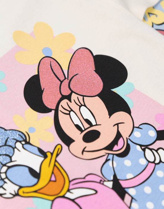 Disney Minnie Mouse Girls Multicoloured Multi-Pack of 3 Short-Sleeved T-Shirts