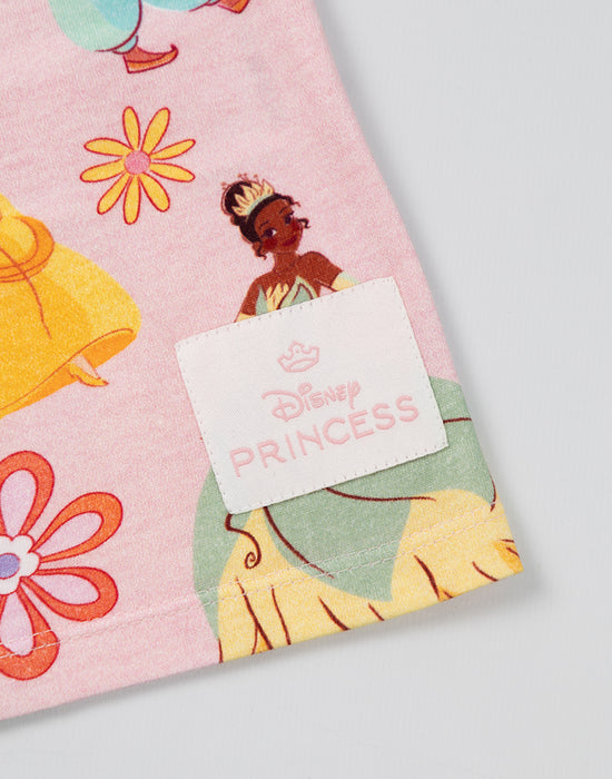 Disney Princess Girls Multicoloured Short Sleeved T-Shirt