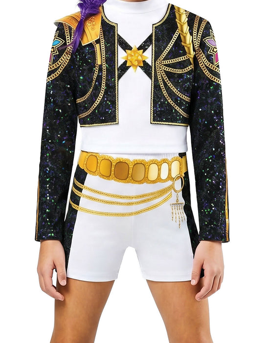KPop Demon Hunters Rumi Golden Girls Multicoloured 2 Piece Costume