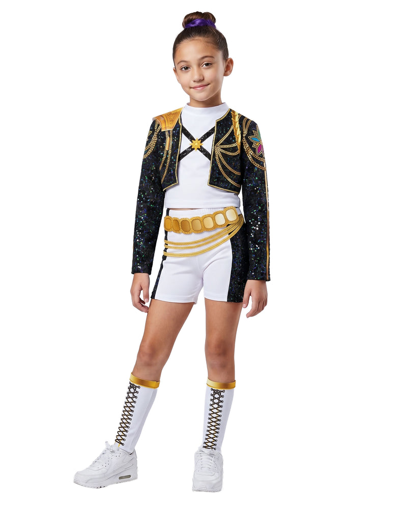 KPop Demon Hunters Rumi Golden Girls Multicoloured 2 Piece Costume