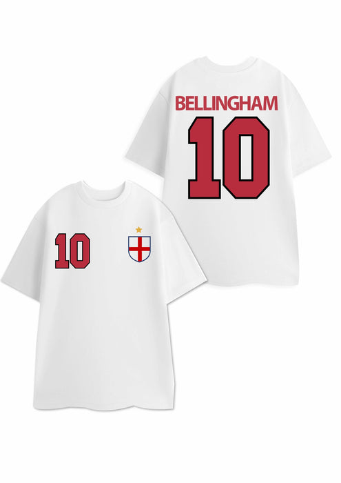 Show Me The Merch Bellingham 10 Unisex Kids White Short Sleeved T-Shirt