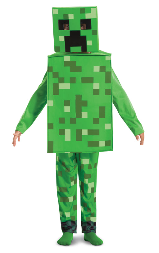 Minecraft Creeper Boys Green 2 Piece Costume