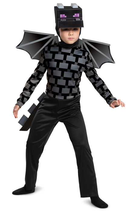 Minecraft Ender Dragon Boys Black 2 Piece Costume
