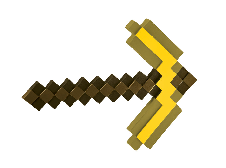 Minecraft Gold Pickaxe Boys Multicoloured 1 Piece Costume