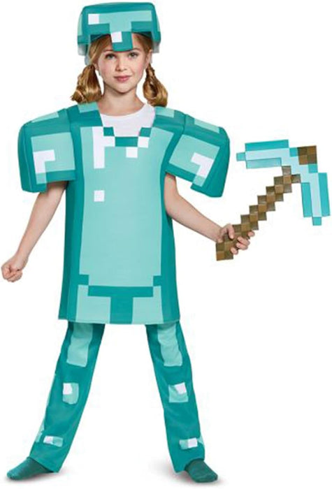 Minecraft Pickaxe Boys Multicoloured 1 Piece Costume