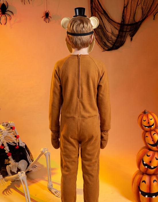 Five Nights At Freddy's Freddy Core Unisex Kids Brown 2 Piece Costume