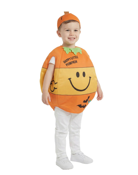 Mr. Men Happy Pumpkin Unisex Kids Orange 2 Piece Costume