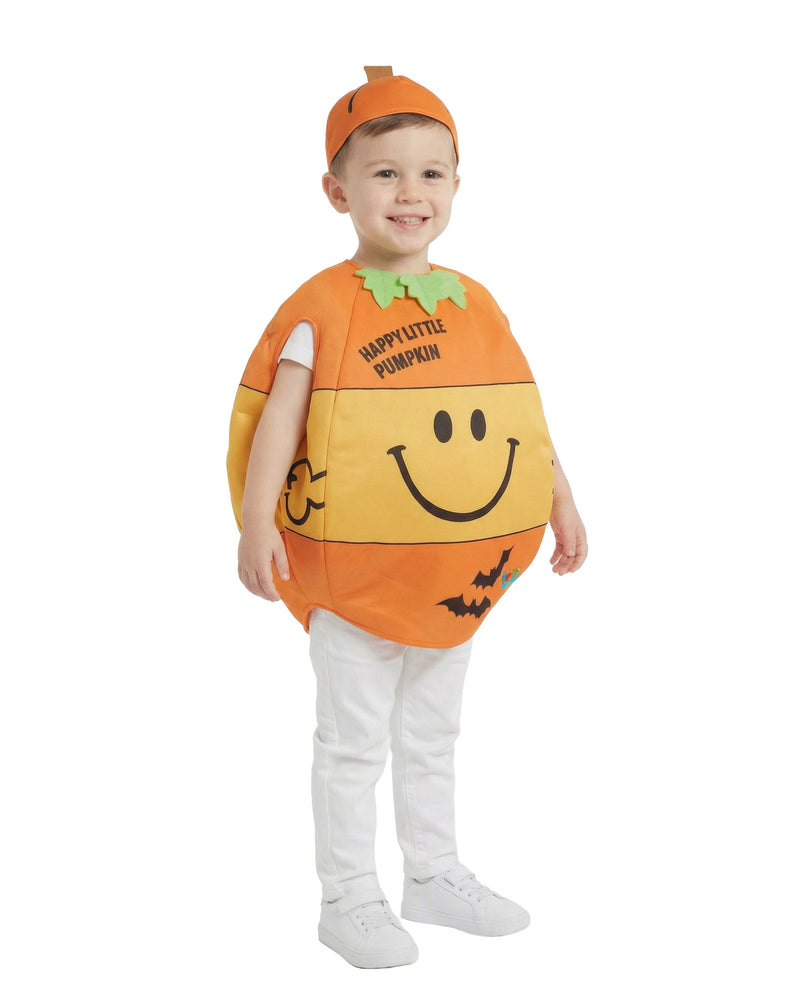 Mr. Men Happy Pumpkin Unisex Kids Orange 2 Piece Costume